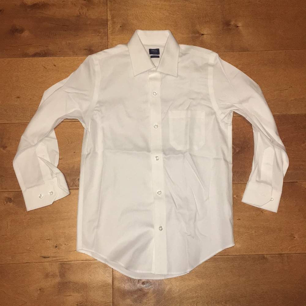 Paul Edward Boys White Button Down